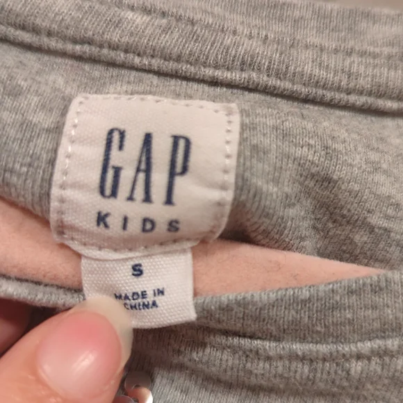 GAP Pink and gray dress with flip sequined star on front. Size S. - Picture 5 of 5